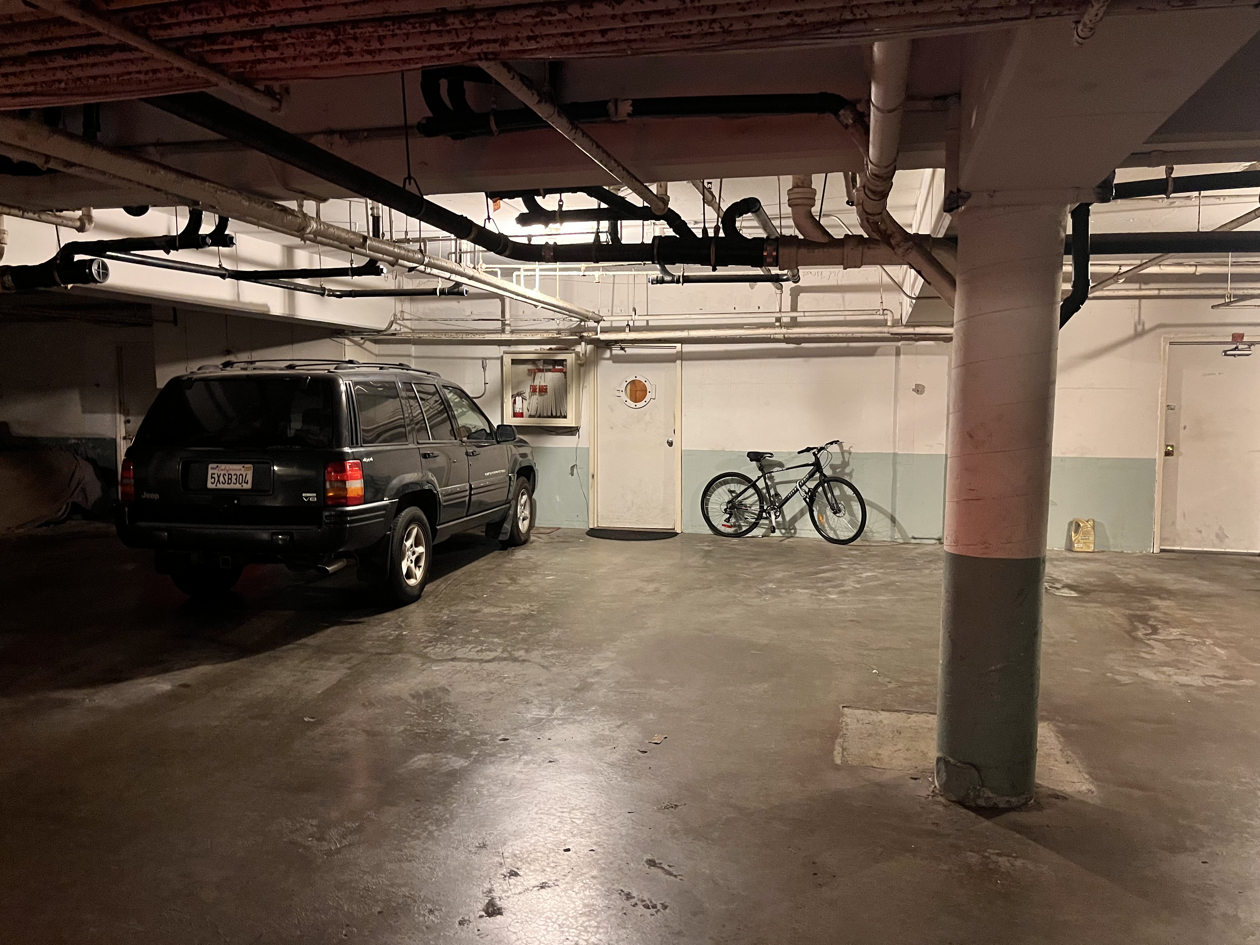 Covered parking garage